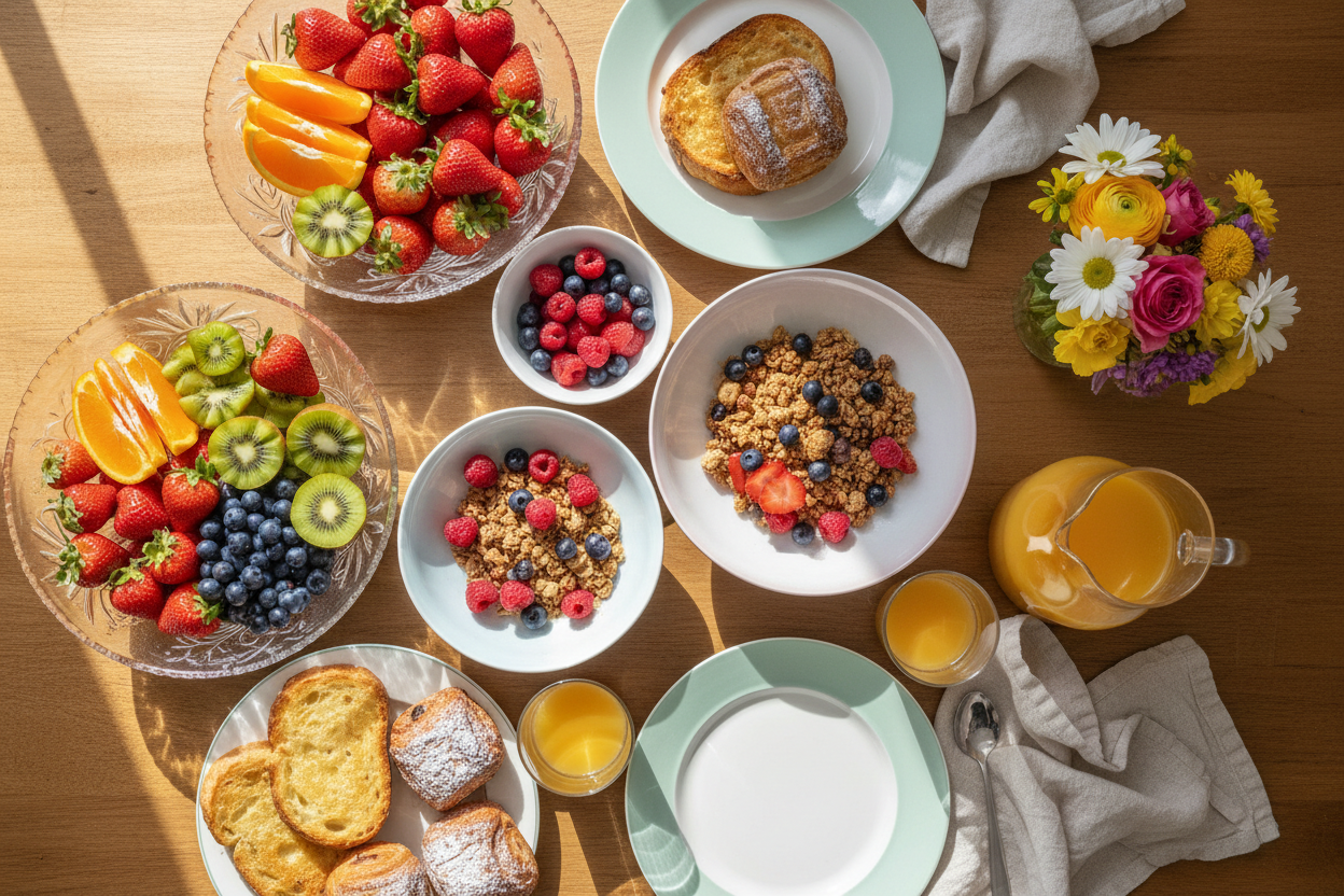 Brunch Essentials: Cereal Bowls, Fruit Bowls & Plates for a Vibrant Morning Spread