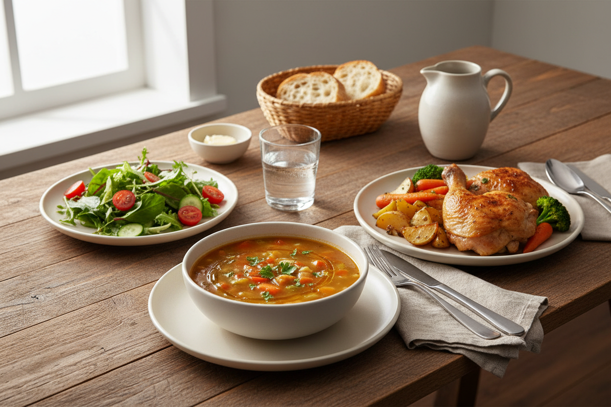 Casual Dinner Favorites: Soup Bowls, Dinner Plates & Salad Plates for Everyday Meals
