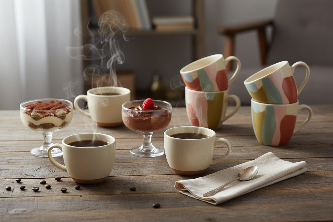 Coffee and Dessert Moments: Coffee Cups, Dessert Bowls & Mug Sets for Relaxing Treats