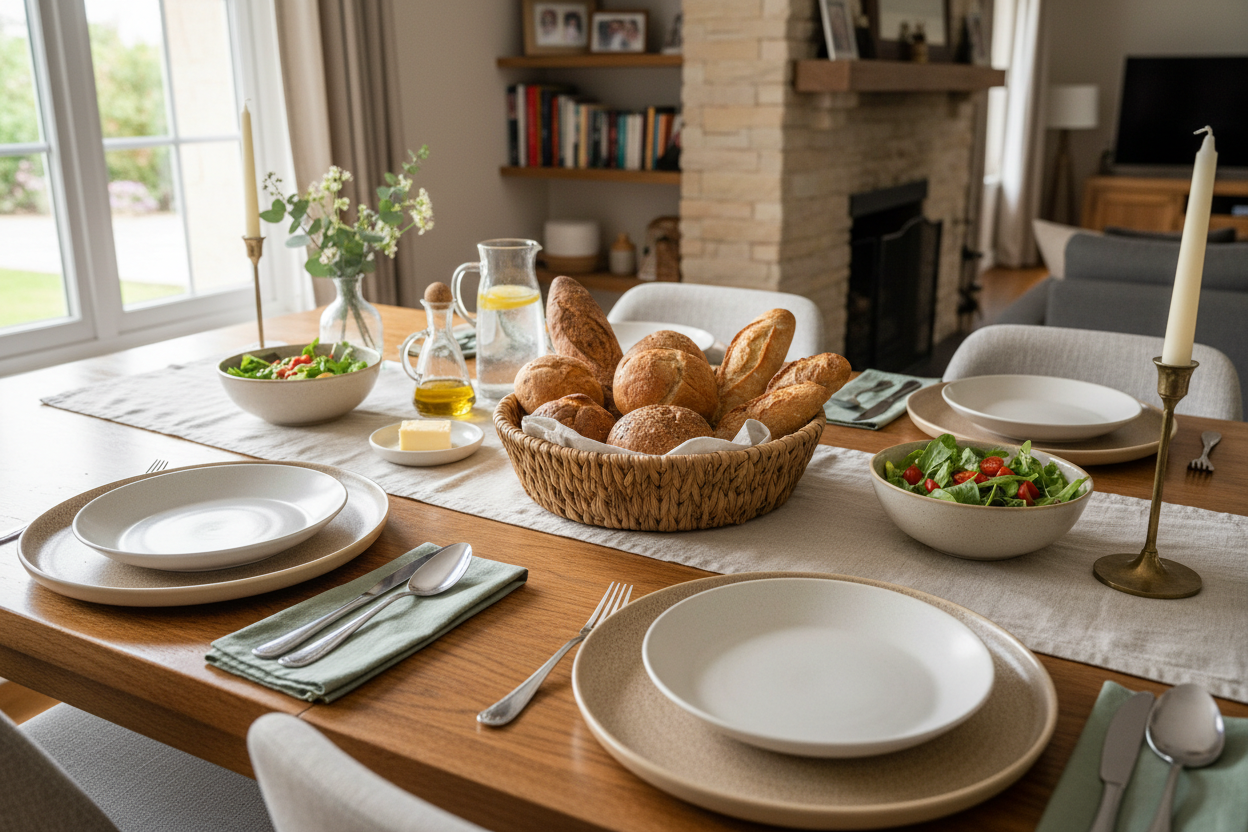 Family Dining Essentials: Dinner Plates, Bread Baskets & Salad Plates for Every Meal