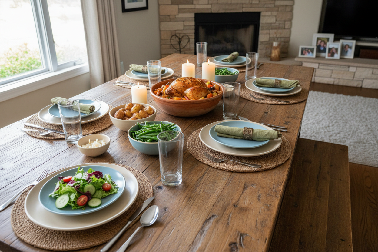 Family Meals Made Easy: Dinner Plates, Serving Dishes & Salad Plates for Everyday Dining