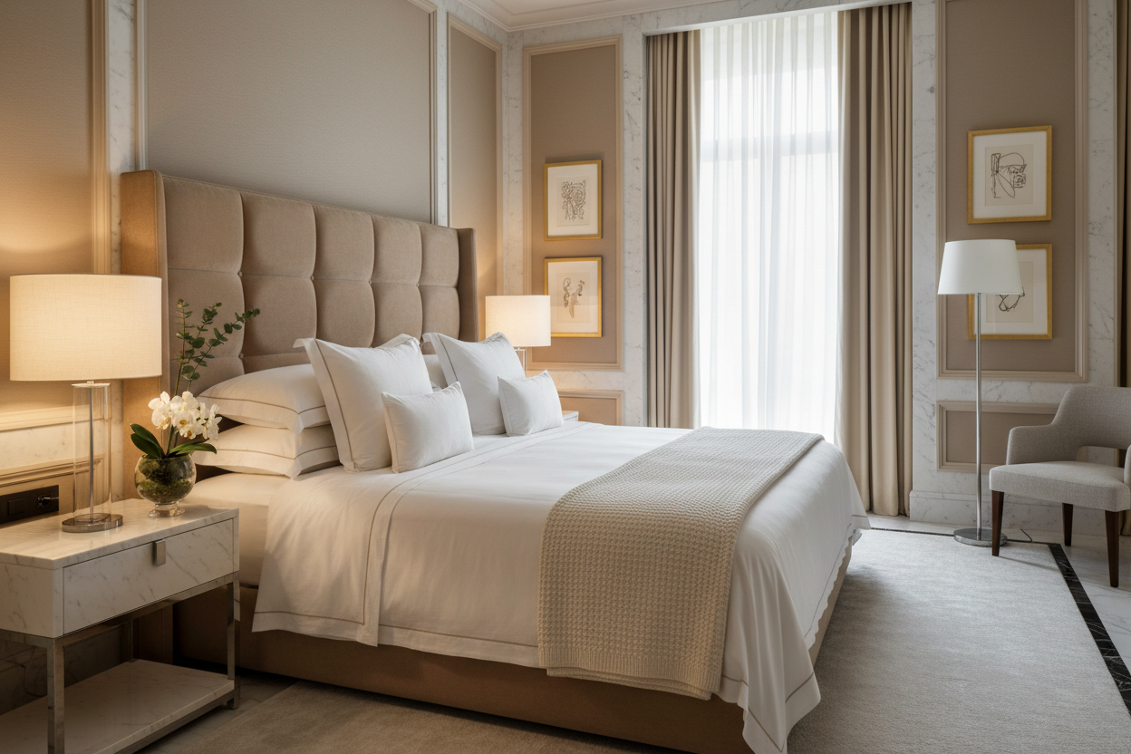 How to Create a Luxury Hotel-Style Bedroom at Home