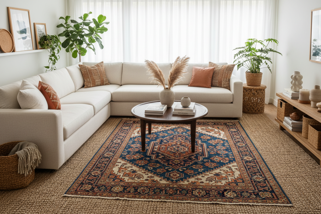 Layering Rugs Like a Professional Interior Designer