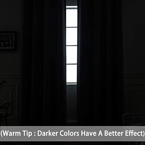Yakamok Ombre Pink and Purple Curtains for Bedroom, Gradient Room Darkening Curtains, Grommet Thermal Insulated Light Blocking Window Drapes/Curtain for Living Room,52 x 84 Inch,2 Panels