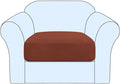 H.VERSAILTEX Stretch Couch Cushion Covers Individual Seat Sofa Chair Slipcovers Cushion Protector Cover Featuring Jacquard Textured Twill Fabric(1 Cushion Chair Cover, Rust)