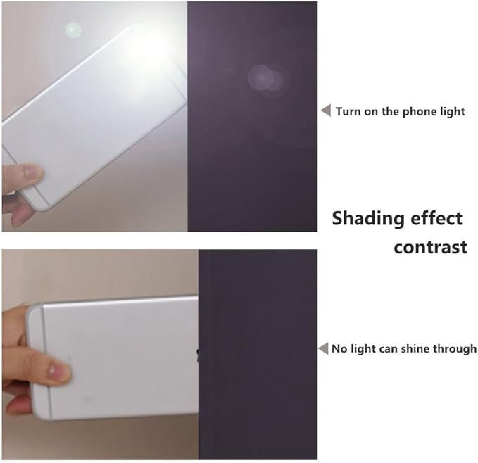 NICETOWN Blackout Curtains 80 inches Long, 2 Pieces, 42" Wide Each Panel, Greyish Purple, Full Light Blocking Drapes with Black Liner for Nursery, Thermal Insulated Draperies for Hall, Villa