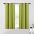 NICETOWN Blackout Curtain Panels for Bedroom, 2 Panels, W42 x L60 inches, Fresh Green, Thermal Insulated Grommet Top Blackout Draperies and Drapes