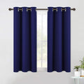NICETOWN Blackout Curtain Panels for Bedroom, 2 Panels, W42 x L60 inches, Royal Blue, Thermal Insulated Grommet Top Blackout Draperies and Drapes