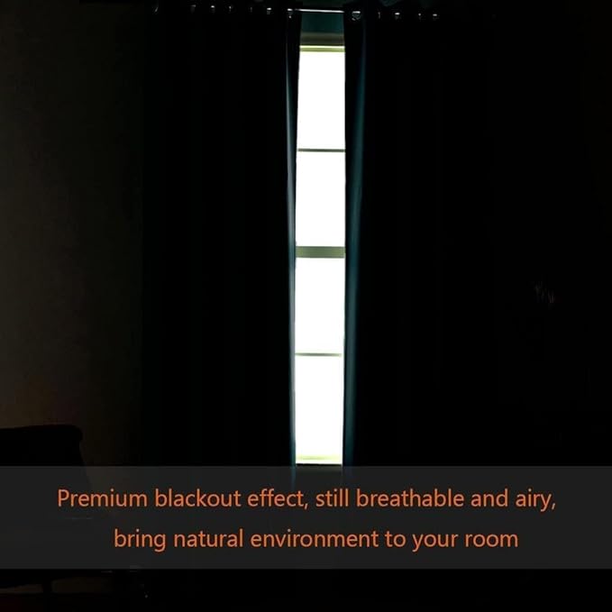 H.VERSAILTEX Blackout Patio Curtains 100 x 96 Inches for Sliding Door Extral Wide Blackout Curtain Panels Thermal Insulated Room Divider - Grommet Top, 8' Tall by 8.5' Wide - Washed Spice