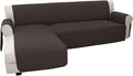 Easy-Going Sofa Slipcover L Shape Sofa Cover Sectional Couch Cover Furniture Protector Mat for Pets Dog Cat (Small,Chocolate/Chocolate)