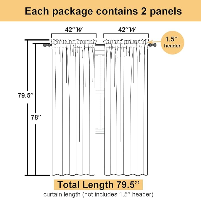 Lecloud Hunter Green Sheer Curtains 78 Inches Long 2 Panels, Airy Voile Solid Curtains, Gauzy Stylish Aesthetic Windows Decor Drapes with Rod Pocket for Bedroom Living Room, Each 42" W x 78" L