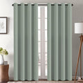 H.VERSAILTEX Blackout Curtain for Living Room Thermal Insulated Window Treatment Curtain Extra Long 84 inch Length Energy Saving Solid Grommet Top Blackout Drape, One Panel, Sea Grass, 52" W x 84" L