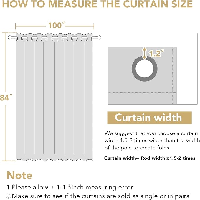 H.VERSAILTEX Blackout Patio Curtains 100 x 84 Inches for Sliding Door Extral Wide Blackout Curtain Panels Thermal Insulated Room Divider - Grommet Top, 7' Tall by 8.5' Wide - Navy Blue