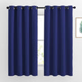 NICETOWN Blackout Window Curtains and Drapes - Thermal Insulated Solid Grommet Top Blackout Panels/Draperies for Kid's Room (Navy Blue， 1 Pair， 52 x 63 Inch)