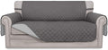 Easy-Going Sofa Slipcover Reversible Loveseat Sofa Cover Couch Cover for 2 Cushion Couch Furniture Protector with Elastic Straps for Pets Kids Dog Cat (Oversized Loveseat, Gray/Light Gray)