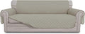 Easy-Going Reversible Couch Cover for 3 Cushion Couch Sofa Cover for Dogs Water Resistant Furniture Protector Cover with Foam Sticks Elastic Straps for Pet Cat (Sofa, Beige/Beige)
