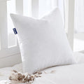 MIULEE Feather Pillow Insert 28x28, Decorative Down Feather Fluffy Throw Pillow Cotton Fabric for Living Room Sofa Bed