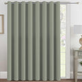 H.VERSAILTEX Blackout Patio Curtains 100 x 108 Inches for Sliding Door Extral Wide Blackout Curtain Panels Thermal Insulated Room Divider - Grommet Top, 9' Tall by 8.5' Wide - Sea Grass
