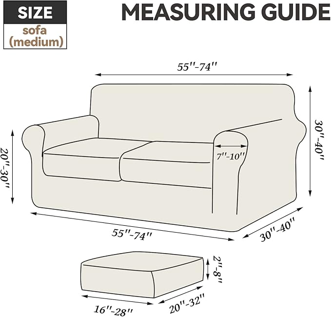 WEERRW Velvet Couch Covers for 2 Cushion Couch Sofa - High Stretch Velvet Plush 3 Pieces Sofa Slipcovers with Elastic Bottom, Furniture Protector for Pets, Machine Washable, Peacock Blue, Medium
