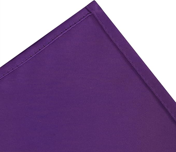 LEMOMO Blackout Curtains 66 x 54 Inch Long Purple Curtains Set of 2 Panels Room Darkening Curtains for Bedroom and Living Room