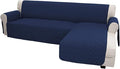 Easy-Going L Shape Sofa Slipcover Chaise Cover - Reversible Furniture Protector for Pets & Kids (X-Large, Navy/Navy)