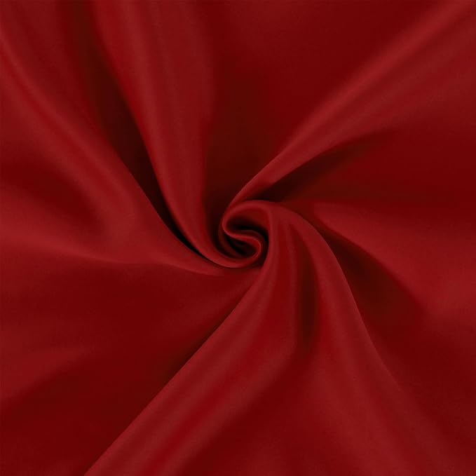 LEMOMO Red Thermal Blackout Curtains/52 x 72 Inch/Set of 2 Panels Room Darkening Curtains for Bedroom