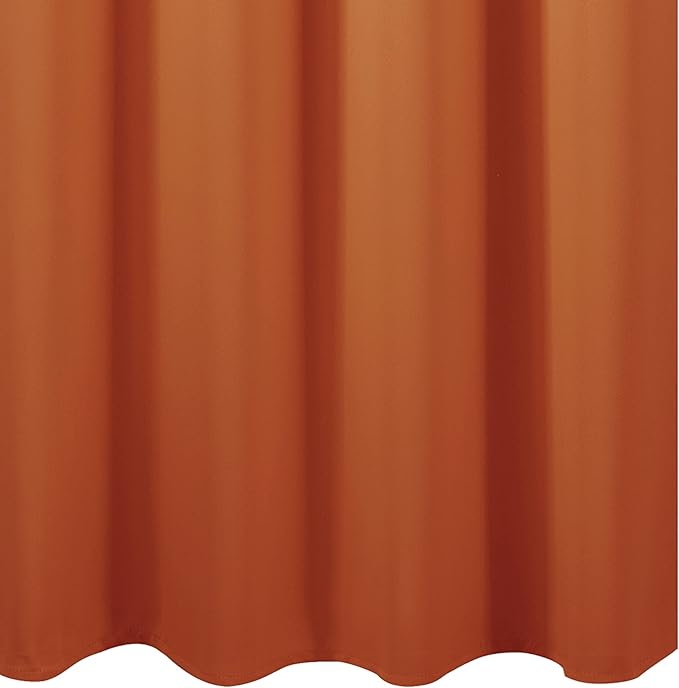 LEMOMO Blackout Curtains 42 x 84 inch/Orange Curtains Set of 2 Panels/Thermal Insulated Room Darkening Bedroom Curtains
