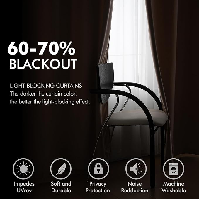 MIULEE Velvet Curtains Blush Beige Elegant Grommet Thermal Insulated Soundproof Room Darkening Curtains/Drapes for Classical Living Room Bedroom Decor 52 x 90 Inch Set of 2