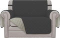 Easy-Going Oversized Chair Sofa Slipcover Reversible Sofa Cover Water Resistant Couch Cover Furniture Protector Cover with Elastic Straps for Pets Dog (Oversized Chair, Dark Gray/Beige)