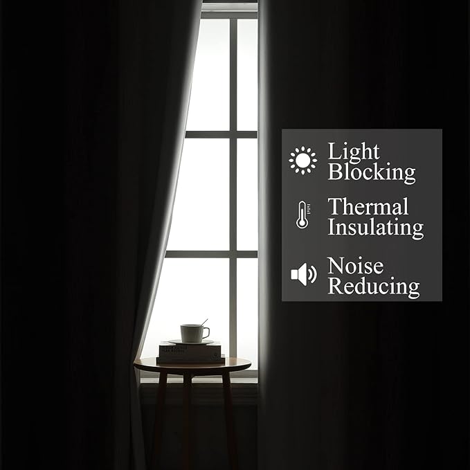 Estelar Textiler Purple and Greyish White Ombre Blackout Curtains 54 Inch Length 2 Panels, Full Room Darkening Gradient Drapes for Kitchen,Thermal Insulated Grommet Short Curtains for Bathroom,42Wx54L