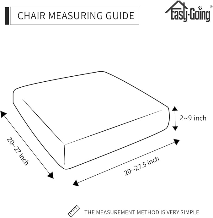 Easy-Going Stretch Cushion Cover Sofa Cushion Furniture Protector Sofa Seat Sofa slipcover Sofa Cover Soft Flexibility with Elastic (Chiar Cushion,Peacock Blue)