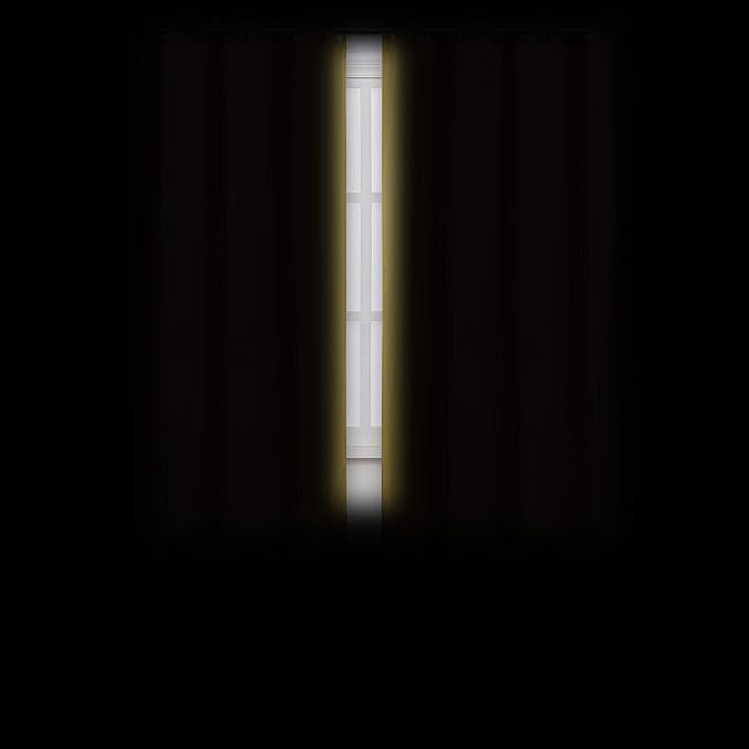 LEMOMO Yellow Thermal Blackout Curtains/38 x 63 Inch/Set of 2 Panels Room Darkening Curtains for Bedroom