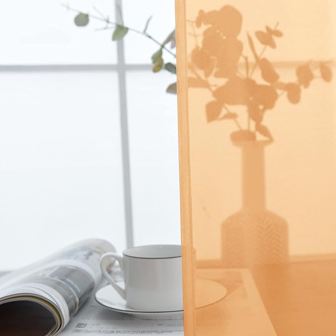 SpaceDresser Basic Rod Pocket Sheer Voile Window Curtain Panels White 1 Pair 2 Panels 60 Width 108 Inch Long for Kitchen Bedroom Children Living Room Yard（Beige，60Wx 108L）