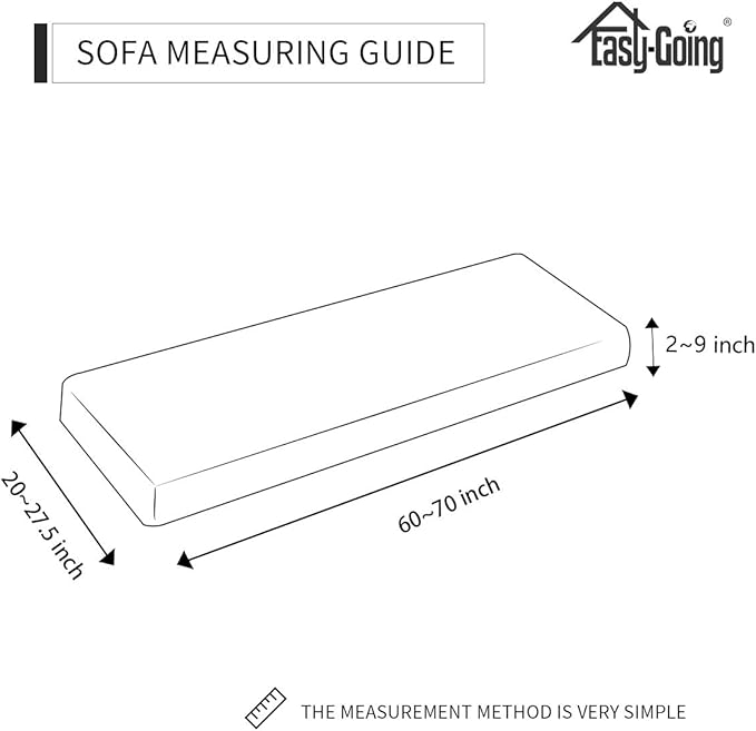 Easy-Going Stretch Cushion Cover Sofa Cushion Furniture Protector Sofa Seat Sofa slipcover Sofa Cover Soft Flexibility with Elastic Bottom(Sofa Cushion, Coffee)