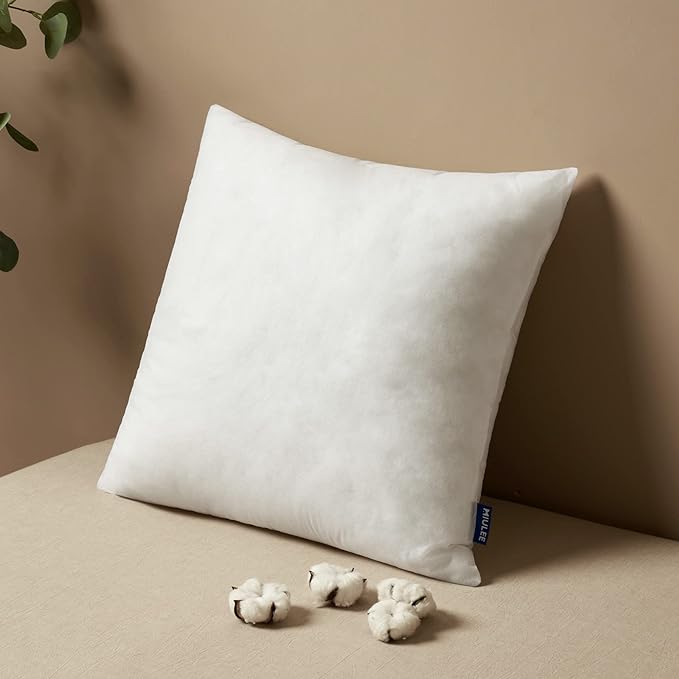 MIULEE Pillow Insert 15x15 Inch, Decorative Square Throw Pillow Inserts, Premium Fluffy Pillow Forms Sham Stuffer for Sofa Couch Living Room