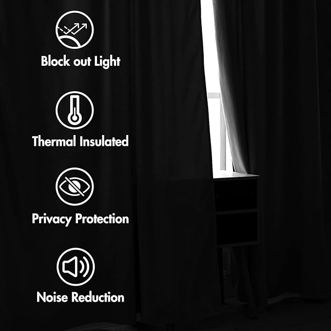 MIULEE Greyish White Velvet Curtains 108 inches Long 2 Panels - Luxury Blackout Curtains for Bedroom Living Room Thermal Insulated Fall Decor Super Soft Window Drapes Rod Pocket & Back Tab