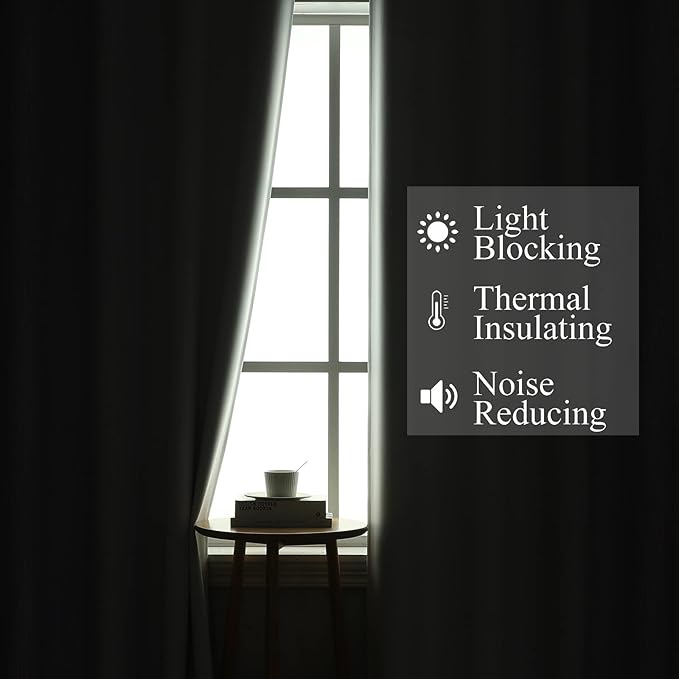 Estelar Textiler Lilac and Greyish White Blackout Curtains 45 Inch Length, Light Blocking Gradient Drapes for Kitchen, Thermal Insulated Grommet Ombre Curtains for Bathroom,52Wx45L,2 Panels