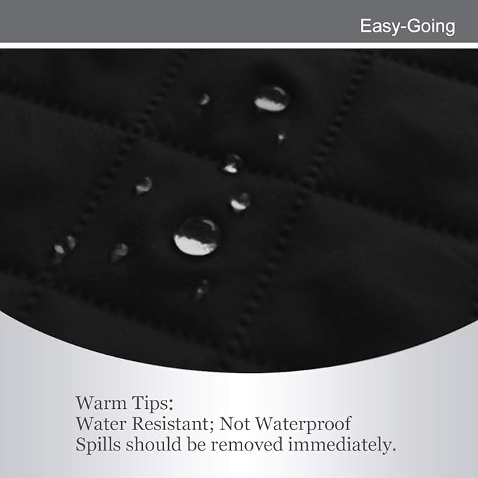 Easy-Going Chair Sofa Slipcover Reversible Sofa Cover Water Resistant Couch Cover Furniture Protector Cover with Elastic Straps for Pets Kids Children Dog Cat (Chair, Black/Black)