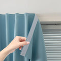 Self Adhesive Curtains, Black Out Shade for Window, Blackout Fabric Temporary Window Coverings Easy to Hang Curtains No Rod Needed, Use for Bedroom, Room, Kitchen, 59"W X 59"L, Lake Blue, 1 Panel
