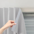 Blackout Curtains for Bedroom Sticky Curtain Blackout Window Cover Self Adhesive Curtains Rod No Drillng, 35" W X 71" L, Light Grey, 1 Panel