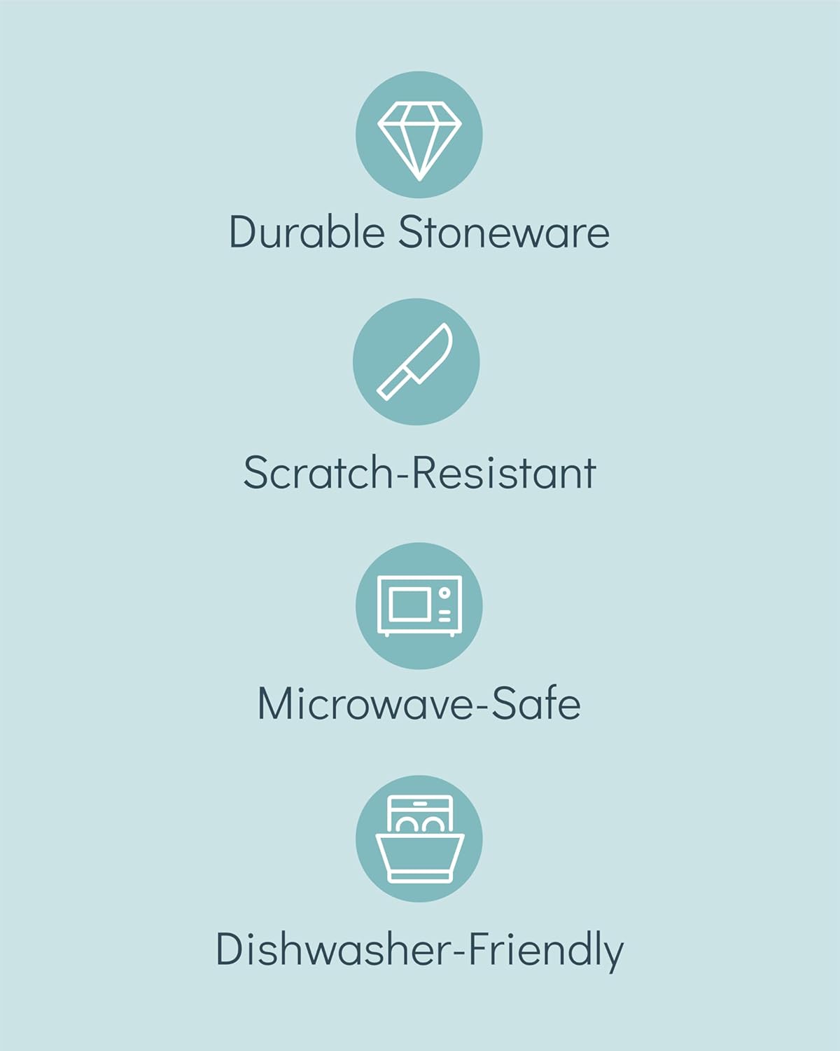 Stoneware small dinner plates set 4 pcs – 7.5" dark petrol blue ceramic salad & dessert plates – Dishwasher and microwave safe – Stylish plates set – Dinner service