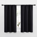 NICETOWN Black Out Curtain Panels for Kitchen - Energy Smart Decoration Thermal Insulating Blackout Drapes/Draperies for Small Window (2 Panels, 29 inches Wide by 40 inches Long)