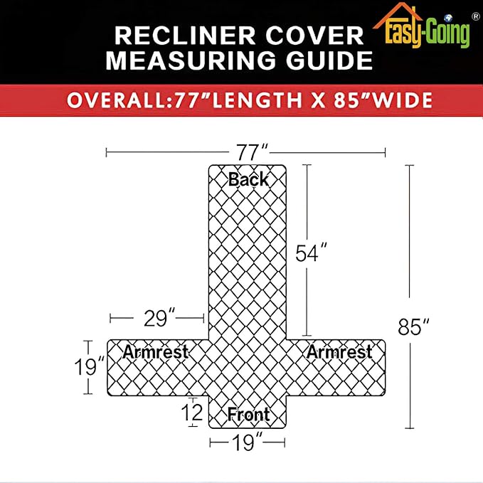 Easy-Going Recliner Chair Slipcover Reversible Sofa Cover Water Resistant Couch Cover Furniture Protector with Elastic Straps for Pets Dog (Recliner, Chocolate/Chocolate)