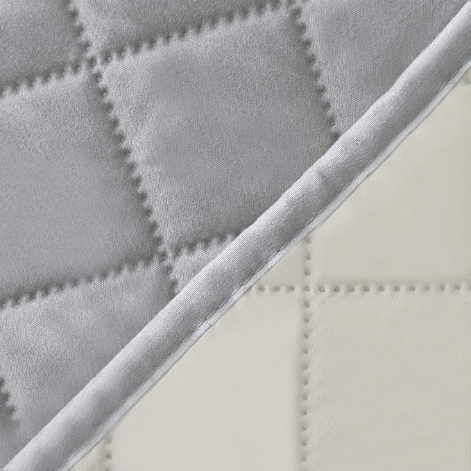 Easy-Going Chair Sofa Slipcover Reversible Sofa Cover Water Resistant Couch Cover Furniture Protector Cover with Elastic Straps for Pets Kids Children Dog Cat (Chair, Light Gray/Ivory)