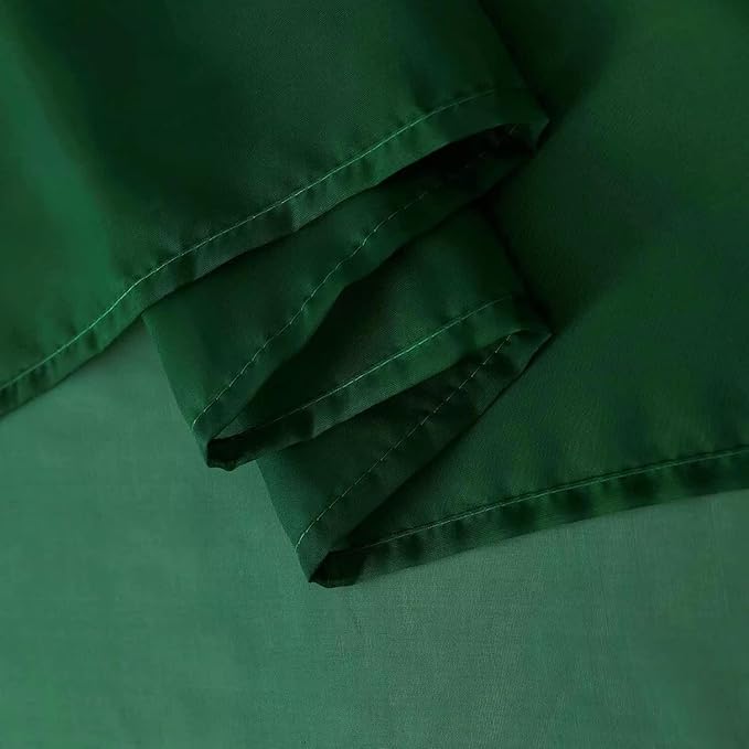 SpaceDresser Basic Rod Pocket Sheer Voile Window Curtain Panels White 1 Pair 2 Panels 60 Width 63 Inch Long for Kitchen Bedroom Children Living Room Yard(Foliage Green,60 W x 63 L)
