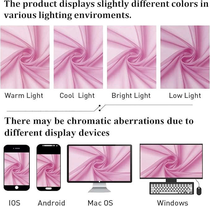 Lecloud Light Pink Sheer Curtains 108 Inches Long 2 Pcs, Airy Light Filtering Rustic Farmhouse Curtains for Bedroom, Dual Rod Pocket Solid Color Living Room Decor Drapes, Each Panel 59" W x 108" L