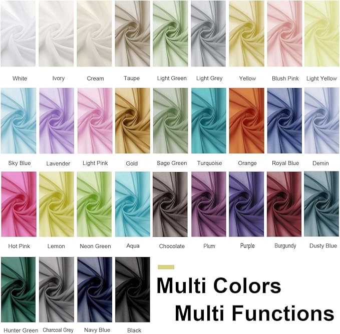 OWENIE Marine Sheer Curtains 96 Inch Length, Elegant Sheer Curtains for Bedroom, Window Voile Sheer Curtain Panels/Drapes/Treatment for Living Room, 2Pcs, Each 42" W x 96" L