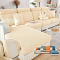 Soothing Home Sofa Covers, Sofa Hero Covers, Wear-Resistant Universal Couch Covers Washable Stretch Sectional Couch Cushion Covers (Beige,Large Double Seat Cover)