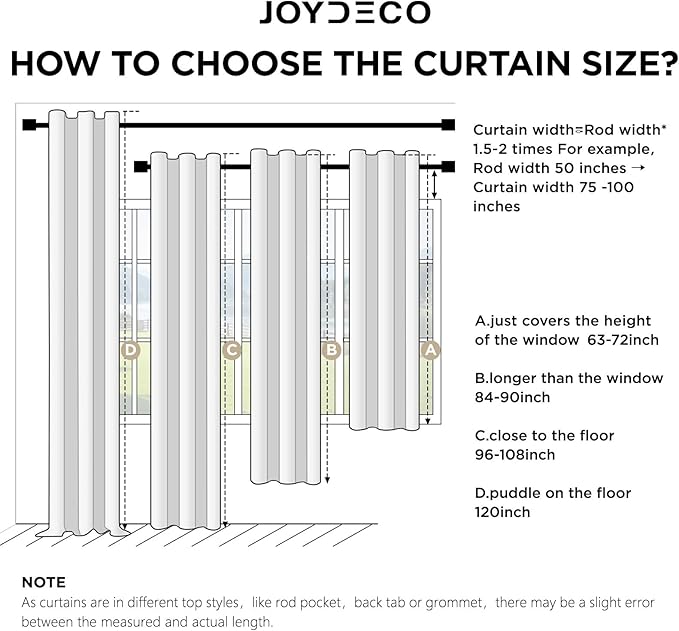 Joydeco Blackout Curtains for Bedroom - 100% Light Blocking 2 Panels Set Yellow Drapes 42" W x 84" L, Thermal Insulated Room Darkening Curtains, Linen Textured for Living Room, Rod Pocket & Back Tabs