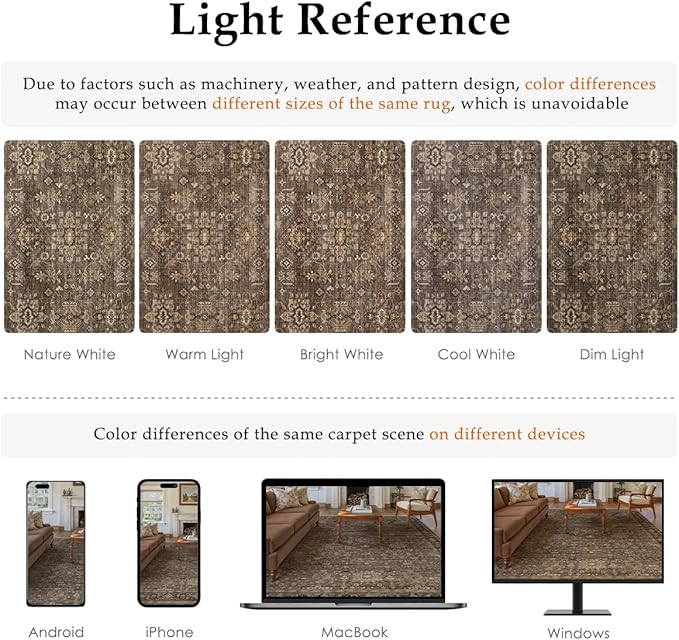3x3 Washable Round Rug for Entryway Vintage Brown Non Slip Low Pile Carpet Traditional Retro Soft Cirlce Rug for Entrance Bathroom Door Mat Indoor Dorm Dining Room